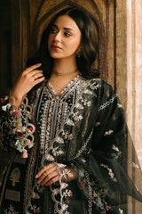 FIONA - 3PC LAWN EMBROIDERED SHIRT WITH COTTON NET EMBROIDERED DUPATTA AND TROUSER - HZG3084