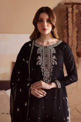 BATIK - 3PC DHANAK EMBROIDERED SHIRT WITH CHIFFON EMBROIDERED DUPATTA AND TROUSER - HZG2335