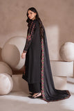 IZNIK - 3PC DHANAK EMBROIDERED SHIRT WITH DHANAK EMBROIDERED SHAWL AND TROUSER - HZG2041