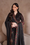 IZNIK - 3PC DHANAK EMBROIDERED SHIRT WITH DHANAK EMBROIDERED SHAWL AND TROUSER - HZG2041