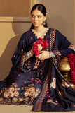 CROSS STITCH - 3PC DHANAK EMBROIDERED SHIRT WITH DHANAK EMBROIDERED SHAWL AND TROUSER - HZG1958