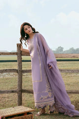 IZEL - 3PC LAWN EMBROIDERED SHIRT WITH COTTON NET EMBROIDERED DUPATTA AND TROUSER - HZG3104