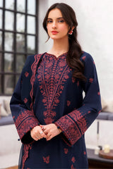 JAZMIN - 3PC LAWN EMBROIDERED SHIRT WITH CHIFFON EMBROIDERED DUPATTA AND TROUSER - HZG2156