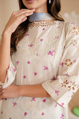IZNIK - 3PC LAWN PRINTED SHIRT WITH SILK PRINTED DUPATTA AND TROUSER - HZG3013