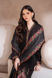 IZNIK - 3PC DHANAK EMBROIDERED SHIRT WITH DHANAK EMBROIDERED SHAWL AND TROUSER - HZG2041