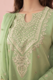 SAPPHIRE - 3PC LAWN EMBROIDERED SHIRT WITH ORGANZA EMBROIDERED DUPATTA AND TROUSER - HZG1368