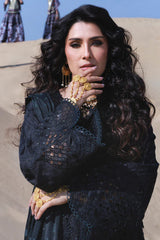 NUREH - 3PC LAWN EMBROIDERED SHIRT WITH CHIFFON PRINTED DUPATTA AND TROUSER - HZG2743