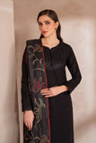 IZNIK - 3PC DHANAK EMBROIDERED SHIRT WITH DHANAK EMBROIDERED SHAWL AND TROUSER - HZG2040