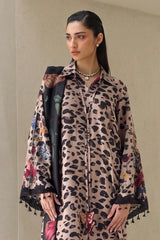 BAROQUE - 3PC KARANDI PRINTED SHIRT WITH KARANDI PRINTED SHAWL AND TROUSER - HZG3140