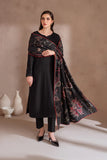 IZNIK - 3PC DHANAK EMBROIDERED SHIRT WITH DHANAK EMBROIDERED SHAWL AND TROUSER - HZG2040