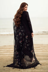 NUREH - 3PC LAWN EMBROIDERED SHIRT WITH COTTON NET PRINTED EMBROIDERED DUPATTA AND TROUSER - HZG2123