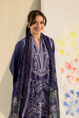 SOBIA NAZIR - 3PC LAWN EMBROIDERED SHIRT WITH CHIFFON PRINTED DUPATTA AND TROUSER - HZG2783