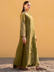 MAHNUR - 3PC LAWN LASERCUT EMBROIDERED SHIRT WITH KHADDI NET EMBROIDERED DUPATTA AND TROUSER - HZG2733