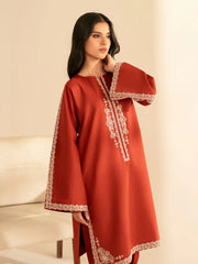 BATIK - 2PC DHANAK EMBROIDERED SHIRT AND TROUSER - HZU2436