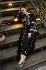 URGE - 2PC DHANAK EMBROIDERED SHIRT AND TROUSER - HZG1947