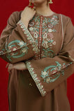 URGE - 2PC DHANAK EMBROIDERED SHIRT WITH DHANAK EMBROIDERED TROUSER - HZG1970