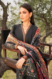 MARIA B - 3PC DHANAK EMBROIDERED SHIRT WITH TWILL PRINTED SHAWL AND TROUSER - HZG2061