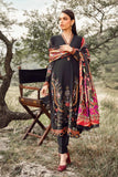 MARIA B - 3PC DHANAK EMBROIDERED SHIRT WITH TWILL PRINTED SHAWL AND TROUSER - HZG2061