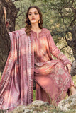 MARIA B - 3PC DHANAK EMBROIDERED SHIRT WITH TWILL PRINTED SHAWL AND TROUSER - HZG2058