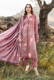 MARIA B - 3PC DHANAK EMBROIDERED SHIRT WITH TWILL PRINTED SHAWL AND TROUSER - HZG2058