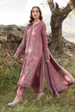 MARIA B - 3PC DHANAK EMBROIDERED SHIRT WITH TWILL PRINTED SHAWL AND TROUSER - HZG2058