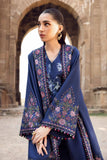 MARIA B - 3PC DHANAK EMBROIDERED SHIRT WITH TWILL PRINTED SHAWL AND TROUSER - HZG2063