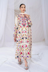 BATIK - 3PC DHANAK EMBROIDERED SHIRT WITH CHIFFON EMBROIDERED DUPATTA AND TROUSER - HZG3116