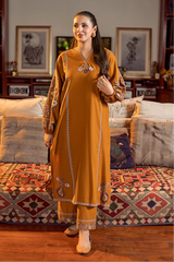URGE - 2PC DHANAK EMBROIDERED SHIRT AND EMBROIDERED TROUSER - HZU2562