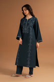 LAZULI - 2PC DHANAK EMBROIDERED SHIRT WITH DHANAK EMBROIDERED TROUSER - HZG1971