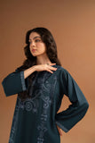 LAZULI - 2PC DHANAK EMBROIDERED SHIRT WITH DHANAK EMBROIDERED TROUSER - HZG1971