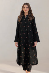JAZMIN - 3PC DHANAK EMBROIDERED SHIRT AND ORGANZA EMBROIDERED DUPATTA WITH TROUSER - HZG2363