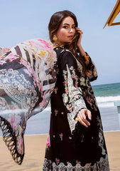 ELAF - 3PC LAWN EMBROIDERED SHIRT WITH CHIFFON PRINTED DUPATTA AND TROUSER - HZG2770