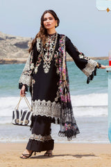 ELAF - 3PC LAWN EMBROIDERED SHIRT WITH CHIFFON PRINTED DUPATTA AND TROUSER - HZG2770