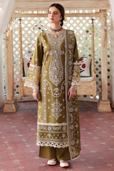 MAHNUR - 3PC LAWN EMBROIDERED SHIRT WITH LAWN EMBROIDERED DUPATTA AND TROUSER - HZG2227