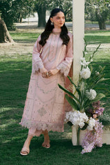 GARNET - 3PC LAWN EMBROIDERED SHIRT WITH KHADDI NET EMBROIDERED DUPATTA AND TROUSER - HZG2792