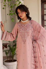 BATIK - 3PC LAWN EMBROIDERED SHIRT WITH CHIFFON EMBROIDERED DUPATTA AND TROUSER - HZG2753