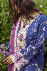 MUSHQ - 3PC LAWN EMBROIDERED SHIRT WITH CHIFFON PRINTED DUPATTA AND TROUSER - HZG2245