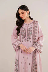 GARNET - 3PC LAWN EMBROIDERED SHIRT WITH LAWN EMBROIDEERED DUPATTA AND TROUSER - HZG2763
