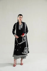 ZAIB - 3PC LAWN EMBROIDERED SHIRT WITH KHADDI NET EMBROIDERED DUPATTA AND TROUSER - HZG2748