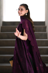ZAIB - 3PC LAWN EMBROIDERED SHIRT WITH KHADDI NET DUPATTA AND TROUSER - HZG2826