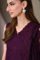 ZAIB - 3PC LAWN EMBROIDERED SHIRT WITH KHADDI NET DUPATTA AND TROUSER - HZG2826