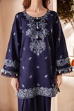 FLORENT - 3PC DHANAK EMBROIDERED SHIRT WITH DHANAK EMBROIDERED SHAWL AND TROUSER - HZG2006