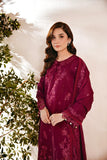 FLORENT - 3PC DHANAK EMBROIDERED SHIRT WITH DHANAK EMBROIDERED SHAWL AND TROUSER - HZG1974