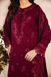 FLORENT - 3PC DHANAK EMBROIDERED SHIRT WITH DHANAK EMBROIDERED SHAWL AND TROUSER - HZG1974