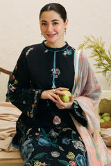 ZARA SHAH JAHAN - 3PC LAWN EMBROIDERED SHIRT WITH MAANAR  PRINTED DUPATTA AAND TROUSER - HZG1546