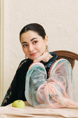 ZARA SHAH JAHAN - 3PC LAWN EMBROIDERED SHIRT WITH MAANAR  PRINTED DUPATTA AAND TROUSER - HZG1546