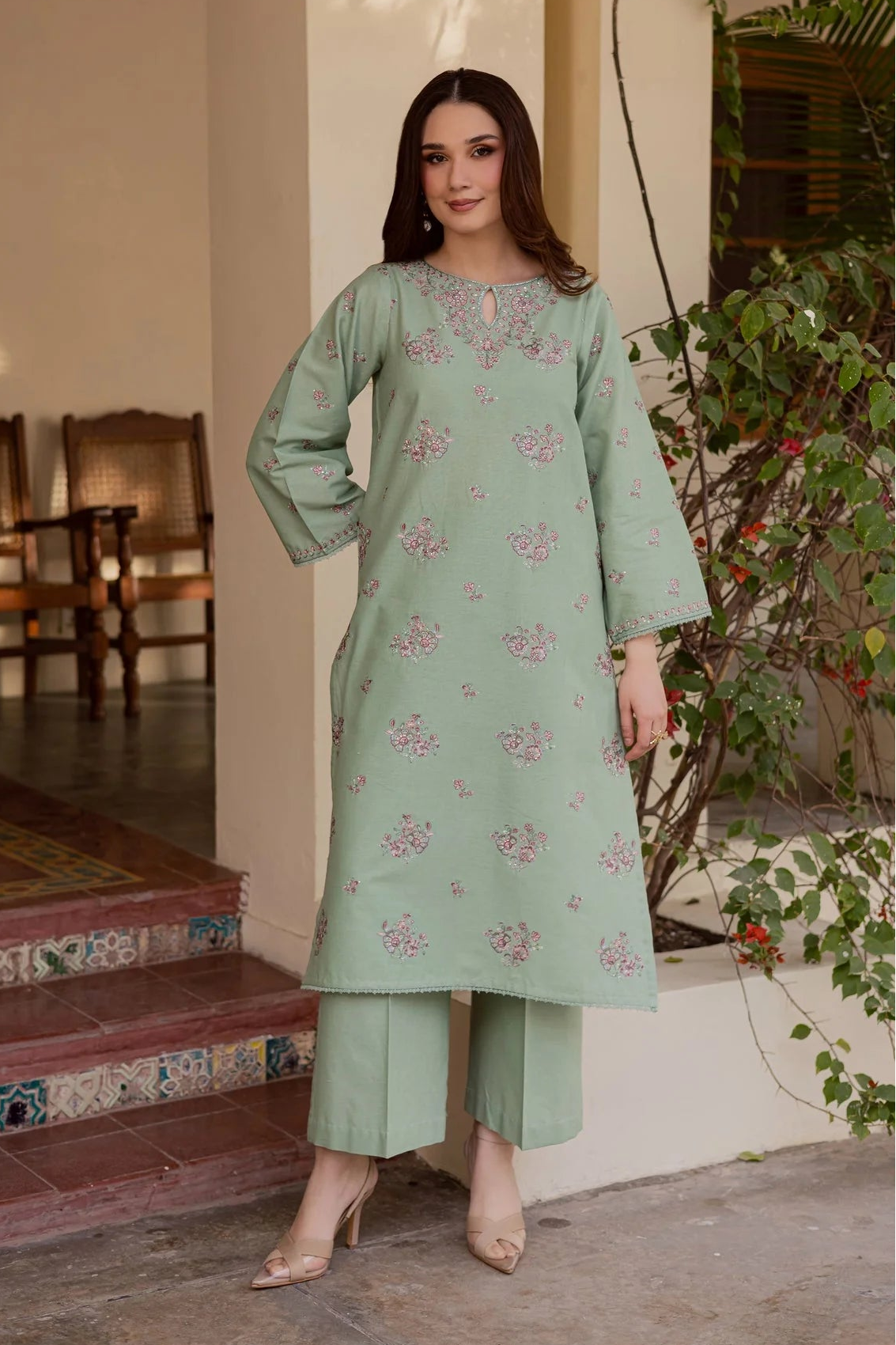 BATIK - 2PC LAWN EMBROIDERED SHIRT AND TROUSER - HZG2858