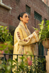 ELAF - 3PC LAWN EMBROIDERED SHIRT WITH KHADDI NET EMBROIDERED DUPATTA AND TROUSER - HZG2871