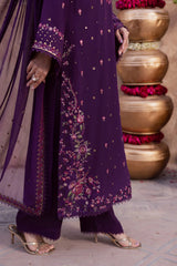 BATIK - 3PC LAWN EMBROIDERED SHIRT WITH CHIFFON EMBROIDERED DUPATTA AND TROUSER - HZG2894