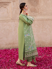MAHNUR - 3PC LAWN EMBROIDERED SHIRT WITH CHIFFON EMBROIDERED DUPATTA AND TROUSER - HZG2642